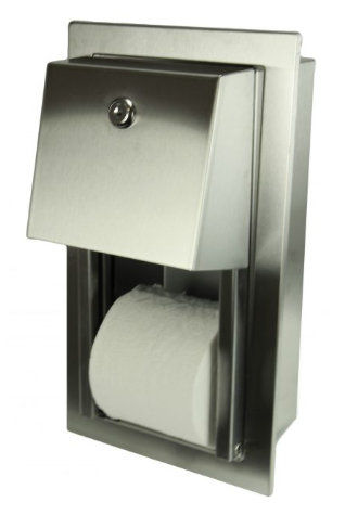 FROST-165-R DISTRIBUTEUR DE PAPIER TOILETTE ENCASTRÉ POUR PETIT ROULEAU