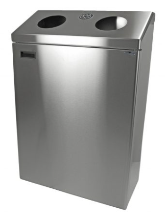 FROST-315-S STATION DE RECYCLAGE MURALE DOUBLE DE FINITION INOX
