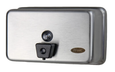 FROST-710-A DISTRIBUTEUR DE SAVON LIQUIDE À RÉSERVOIR DE FINITION INOX 1.1L
