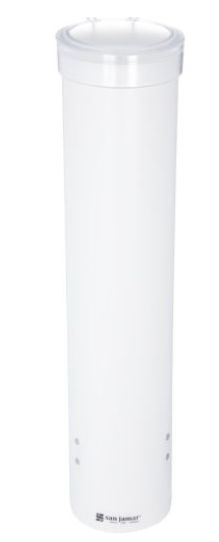 SJ-C3165WH DISTRIBUTEUR DE VERRE CONIQUE ET À FOND PLAT DE 4OZ À10OZ BLANC 