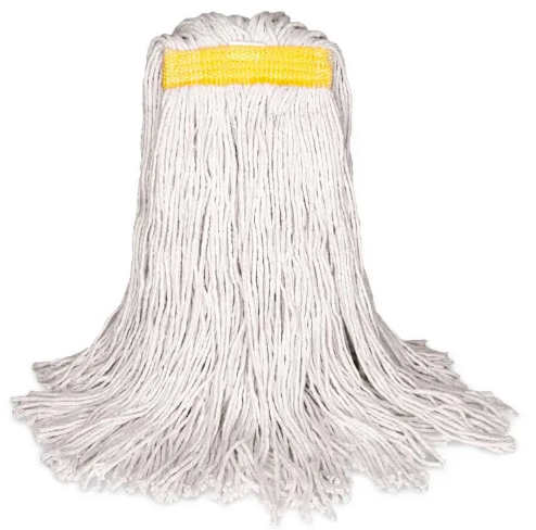 BVS-FSS28 MOPPE BLANCHE 28OZ BRINS COUPÉS AVEC BANDE ÉTROITE