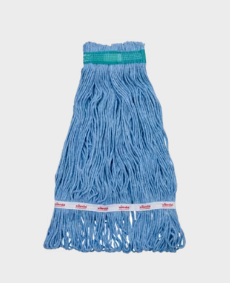 VILEDA-131598 MOPPE BLEUE 16OZ BRINS ATTACHÉS ET BOUCLÉS AVEC BANDE LARGE