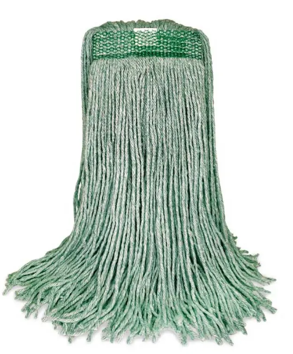 BVS-FVES16 MOPPE VERTE 16OZ BRINS COUPÉS AVEC BANDE ÉTROITE