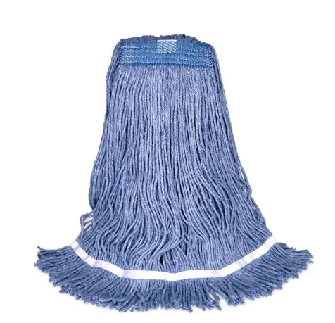 BVS-FTBE24 MOPPE BLEUE 24OZ BRINS ATTACHÉS AVEC BANDE ÉTROITE