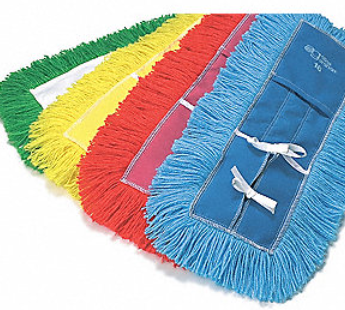 AG-25036 VADROUILLE SÈCHE AVEC ATTACHES BLEU 36''