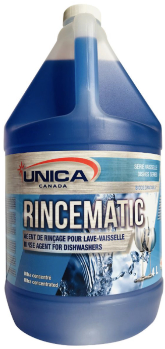 UNICA-NRIN04 ''RINCEMATIC'' AGENT DE RINÇAGE POUR LAVE-VAISSELLE 4L 