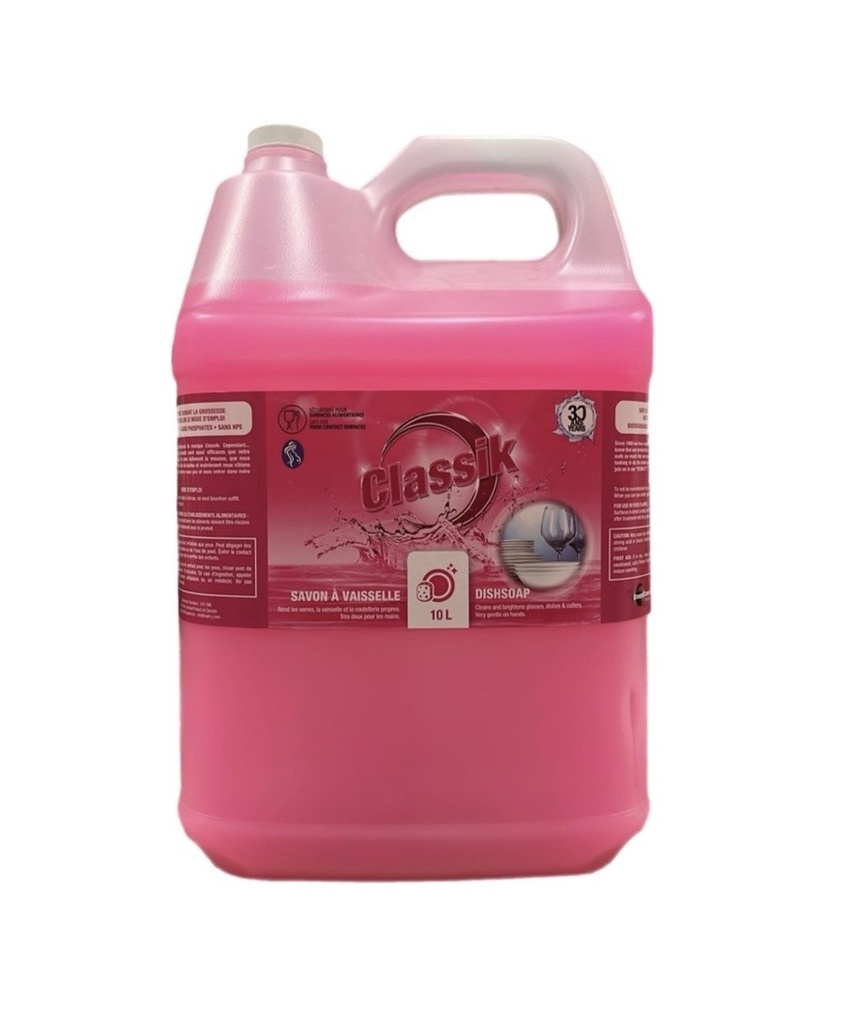 ''CLASSIK '' SAVON À VAISSELLE ROSE 10L