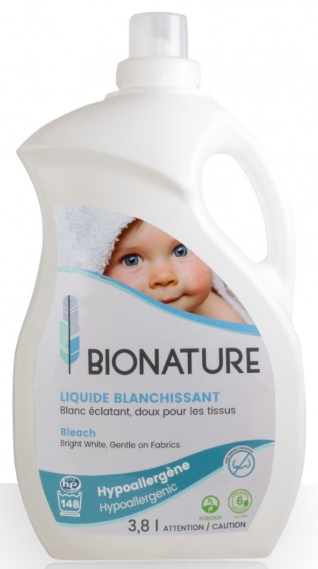 BIO-594 LIQUIDE BLANCHISSANT POUR LESSIVE 3.8L