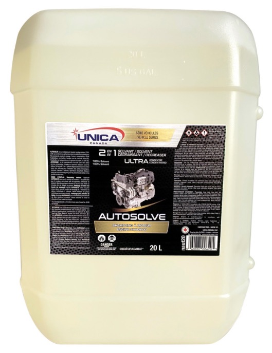 UNICA-NAUT20 ''AUTOSOLVE'' SHAMPOING DÉGRAISSANT À MOTEUR ET PIÈCES 20L