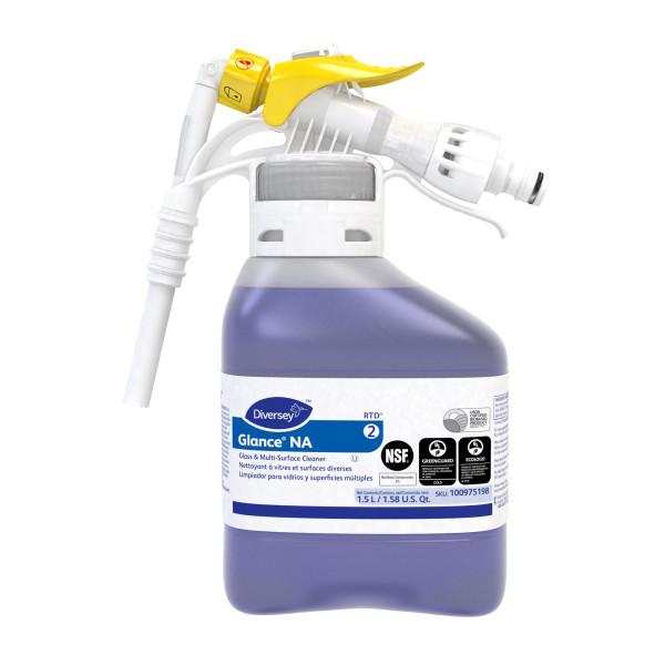 100975198 ''GLANCE N/A'' NETTOYANT À VITRES ET SURFACES ''FORMULE RTD'' VENDU 2X1.5L/CAISSE