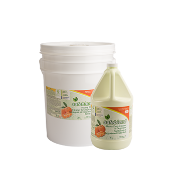 SAFEBLEND-DCTO(4L) NETTOYANT ET DÉGRAISSANT EXTRA-FORT CONCENTRÉ AVEC HUILE DE MANDARINE 4L