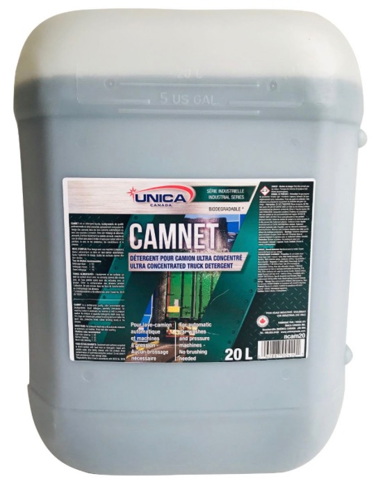 UNICA-NCAM20 ''CAMNET'' DÉTERGENT À CAMION ULTRA-CONCENTRÉ 20L