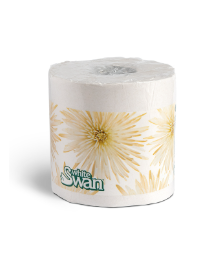 KG-05144 PAPIER HYGIÉNIQUE PETIT ROULEAU WHITE SWAN 2PLIS 48X418F