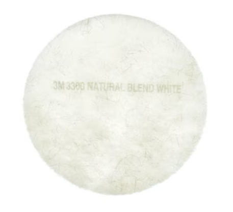 3M-3300 TAMPON 20" POUR POLISSAGE FIBRE NATURELLE ''BLANCHE''