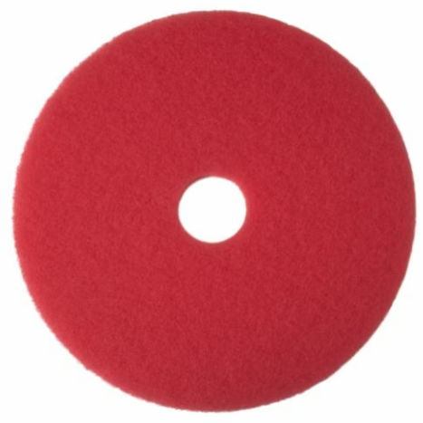 3M-5100 TAMPON 12'' POUR RÉCURAGE ET LUSTRAGE ''ROUGE'' 