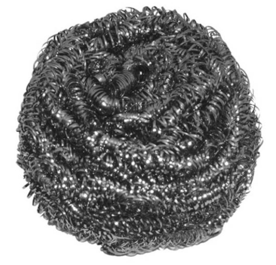 AMERICO-554756 TAMPON À RÉCURER INOX-FRISE- 35-50G VENDU 12/PAQUET