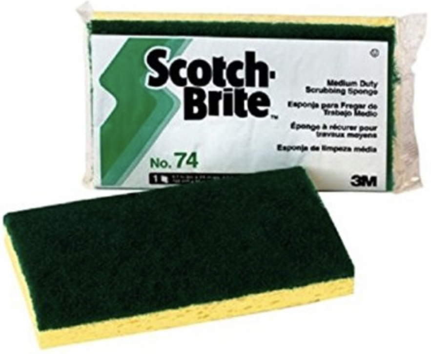 3M EPONGE RECURER #74 JAUNE/VERT  
