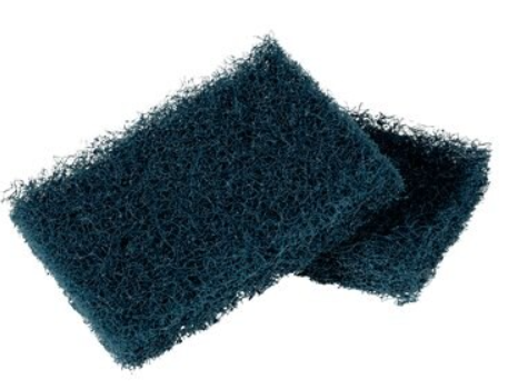 3M-88(BTX10) TAMPON À RÉCURER BLEU VENDU 10/BOITE