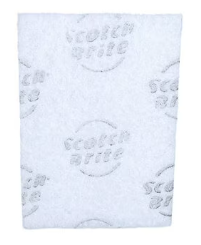 3M-98SB TAMPON À RÉCURER POUR USAGE LÉGER 6''X9'' BLANC VENDU 20/PAQUET
