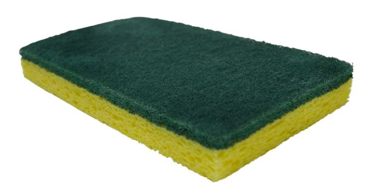 ADV-C74 ÉPONGE À RÉCURER JAUNE/VERTE