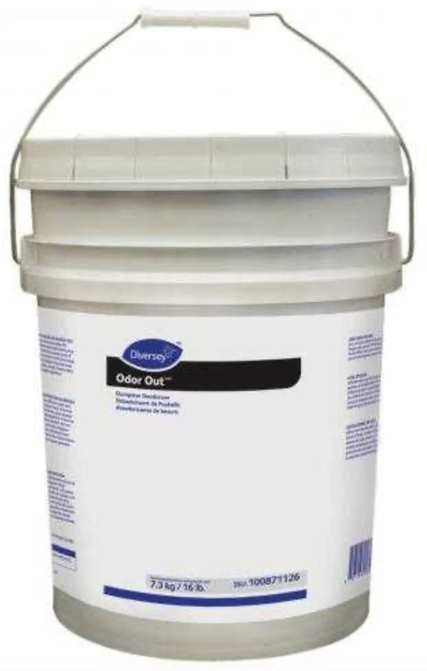 100871126 ''ODOR OUT'' DÉSODORISANT POUR CONTENEURS À DÉCHETS 7.25KG/16LBS