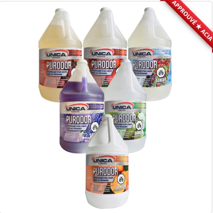 UNICA -NPUL04 ''PURODOR LAVANDE'' DÉSODORISANT D’AIR LIQUIDE 4L