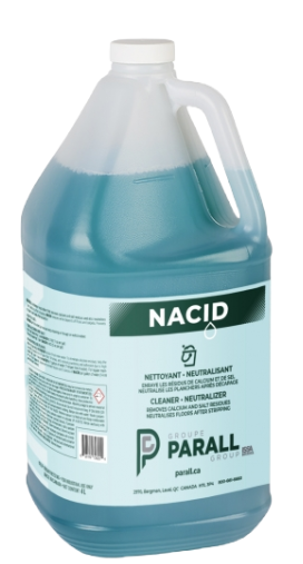 PARALL ''NACID'' PRODUIT NETTOYANT/NEUTRALISANT POUR SEL ET CALCIUM 4L