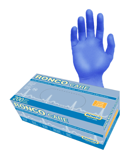RC-935XL GANTS NITRILE X-LARGE BLEU SANS POUDRE 3.5MIL 200/BTE