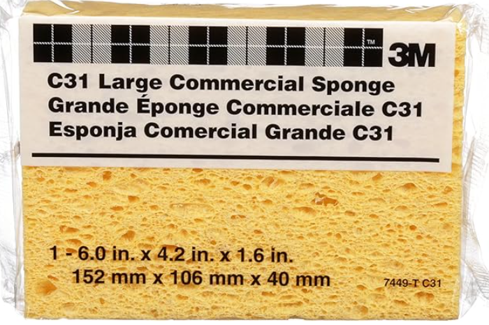 3M-C31 ÉPONGE CELLULOSE 4.25''X6''X1.625''
