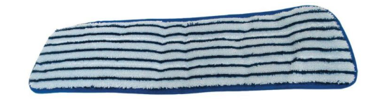 ADV-3189 VADROUILE À CIRER 18'' À RAYURES BLEUES EN MICROFIBRE 