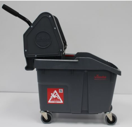 VILEDA-133879 ‘’R-ULTRAFLEX’’ CHAUDIÈRE/ESSOREUSE PRESSION DESCENDANTE 34L GRISE