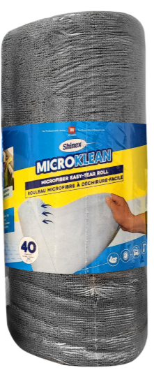 WPC-RMFGRIS-12200/40R ROULEAU MICROFIBRE GRIS SHINEX MICROKLEAN 40F/ROULEAU