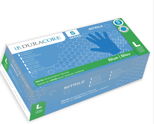 DC-S5204 GANTS NITRILE LARGE BLEU 5MIL 100/BOITE
