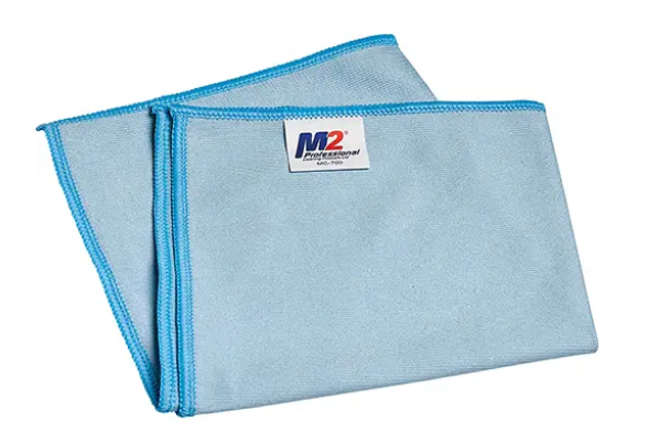 M2-MC-700 CHIFFON EN MICROFIBRE POUR LES VITRES BLEU VENDU 12/PAQUET