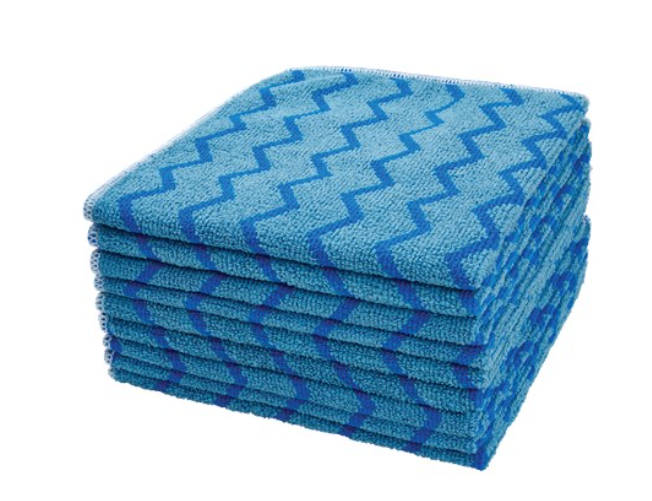 RUBBERMAID-FGQ62000BL00 CHIFFON EN MICROFIBRE BLEU FORMAT:16X16 VENDU 12/BOITE