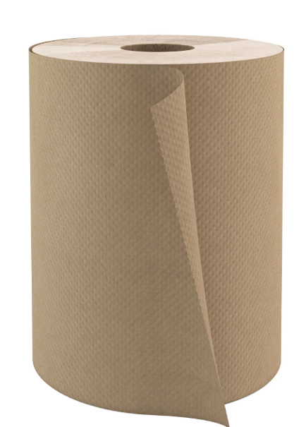 GLB-RT800NAT PAPIER À MAINS BRUN EN ROULEAU 6X800'/CAISSE