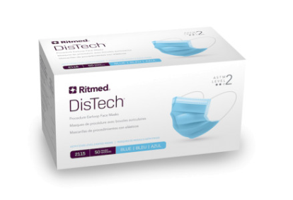 RITMED-MASQUES DE PROCÉDURE BLEU ''NIVEAU 2''10X50/CAISSE