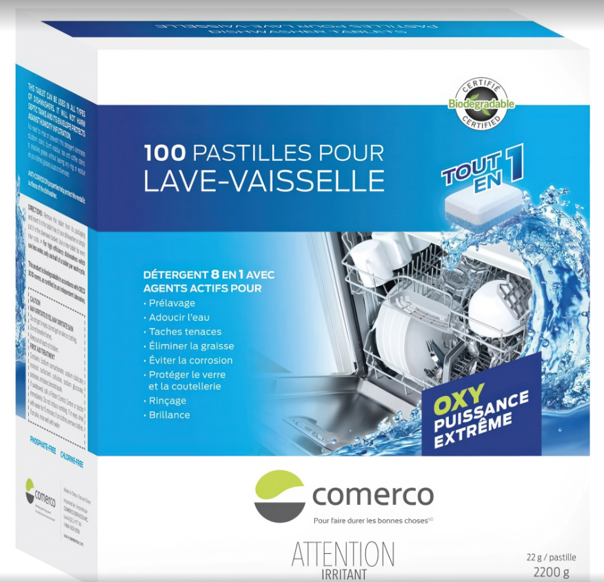 PASTILLES POUR LAVE-VAISSELLE 100/BOITE