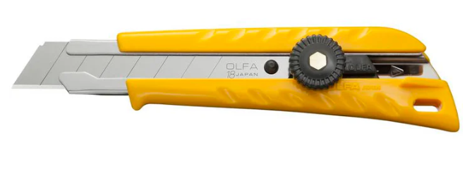 OLFA-LI COUTEAU UTILITAIRE HEAVY DUTY SENIOR JAUNE