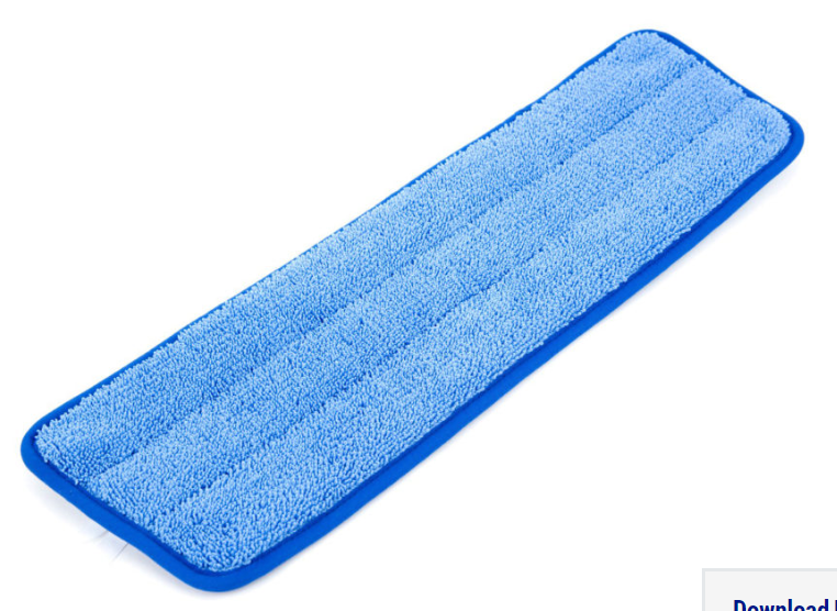 AG-60320 TAMPON EN MICROFIBRE ''SILVER'' 18'' BLEU