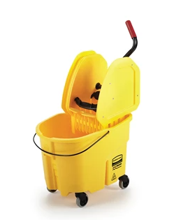 RUBBERMAID-FG757788YEL CHAUDIÈRE/ESSOREUSE PRESSION DESCENDANTE 35PTE JAUNE