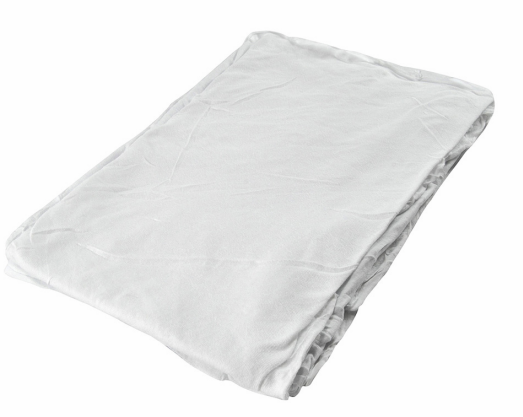 WPC-JTW-20C CHIFFON EN COTON BLANC NEUF ET LAVÉ 20LBS 