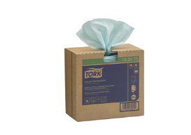 TORK-192475 CHIFFONS PREMIUM TURQUOISE (8X100/CS)