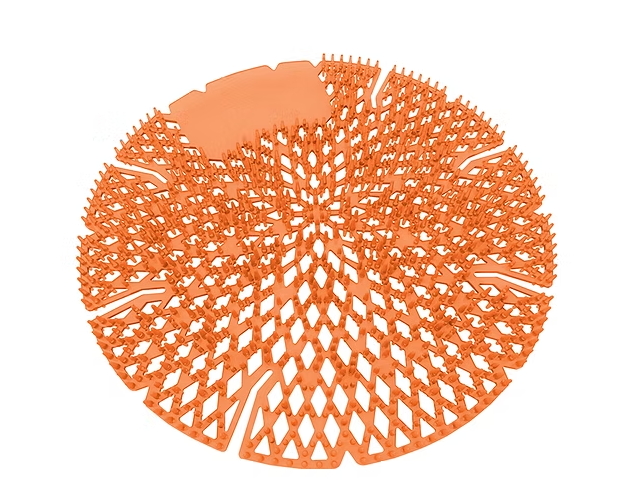 BIG D-0626 TAMIS POUR URINOIR ROUGE-ORANGE FRAGRANCE ''MANGO BAY''