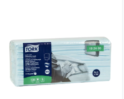 [232479] TORK-192480 CHIFFONS DE NETTOYAGE TURQUOISE 5X100F