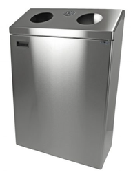 [410315-S] FROST-315-S STATION DE RECYCLAGE MURALE DOUBLE DE FINITION INOX