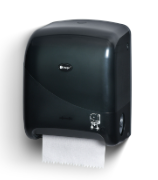 [419740] KG-09740 DISTRIBUTEUR PAPIER MAIN -MÉCANIQUE -''TITAN'' NOIR SANS CONTACT 