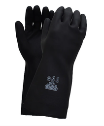 [612628] RC-15-262-08 ''ULTRA-FIT'' GANTS RÉUTILISABLES EN LATEX MÉDIUM NOIR DOUBLÉS 28MILL