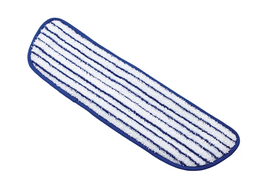 [630800] RUBBERMAID-FGQ80000WH00 VADROUILLE À CIRER 18'' EN MICROFIBRE  RAYÉE BLEUE