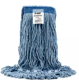 [631733] AG-1733 MOPPE BLEUE 20OZ BRINS COUPÉS ET BOUCLÉS AVEC BANDE ÉTROITE